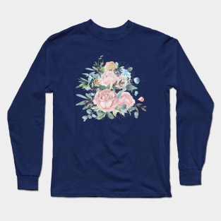 Rose and Hydrangea Bouquet Long Sleeve T-Shirt